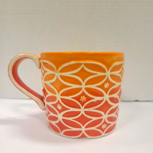 2009 Starbucks Coffee Mug Orange Ombre